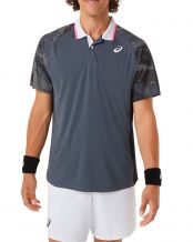 MAGLIA POLO ASICS MEN COURT GRAPHIC GRIGIO OXFORD