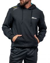 SUDADERA CON CAPUCHA SIUX ELECTRA STUPA NEGRA FW24