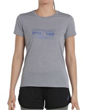 T-SHIRT A MANICA CORTA BULLPADEL TARF GRIGIO MEDIO VIGOR DONNA