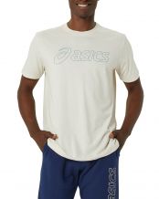 ASICS LOGO SS T-SHIRT BEIGE