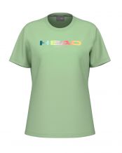 T-SHIRT HEAD RAINBOW VERDE DONNA