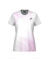 CAMISETA HEAD TIE-BREAK BLANCO ROSA MUJER