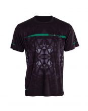 T-SHIRT BLACK CROWN ATLANTA NOIR/VERT