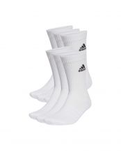 PACK 3 PAIA CALZINI ADIDAS CUSHION SPORTWEAR CREW BIANCO