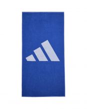 TOALLA GRANDE ADIDAS 3 BARRA AZUL