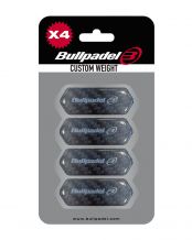 BLISTER (4 PEZZI) PROTETTORE BULLPADEL PESO PERSONALIZZATO NERO