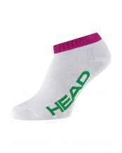 HEAD 1P SNEAKER SOCKS PINK GREEN