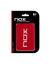 BLISTER (2 UDS) MUEQUERA NOX ROJA LOGO BLANCO