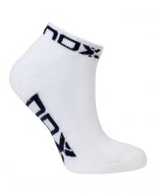 BOLSA 6 UDS. - CHAUSSETTES BASSES NOX BLANC LOGO BLEU FEMME