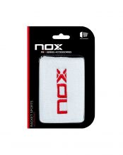 BOTE 6 UDS. - BLISTER (2 UDS) POIGNETS NOX BLANC LOGO ROUGE MUBLRO2UDBOX