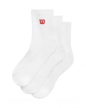 3 PACKS DE CHAUSSETTES WILSON QUARTER TOP BLANCHES