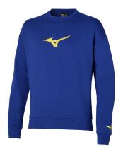 MIZUNO ATHLETICS RB CREW FELPA BLU