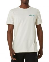 ASICS CHEST LOGO SS T-SHIRT BLANC