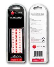 PROTECTOR SHOCKOUT SHOCKSKIN TRANSPARENTE/ROJO