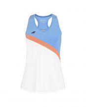 TOP DA DONNA BABOLAT PLAY WHITE BLUE