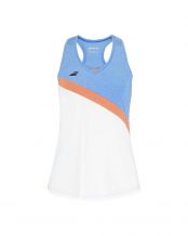 BABOLAT PLAY TOP WHITE BLUE GIRL