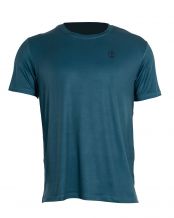 T-SHIRT NOIR CROWN CANCUN BLEU CLAIR