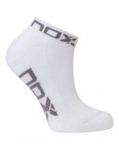 CALCETINES NOX TOBILLERO BLANCO GRIS MUJER